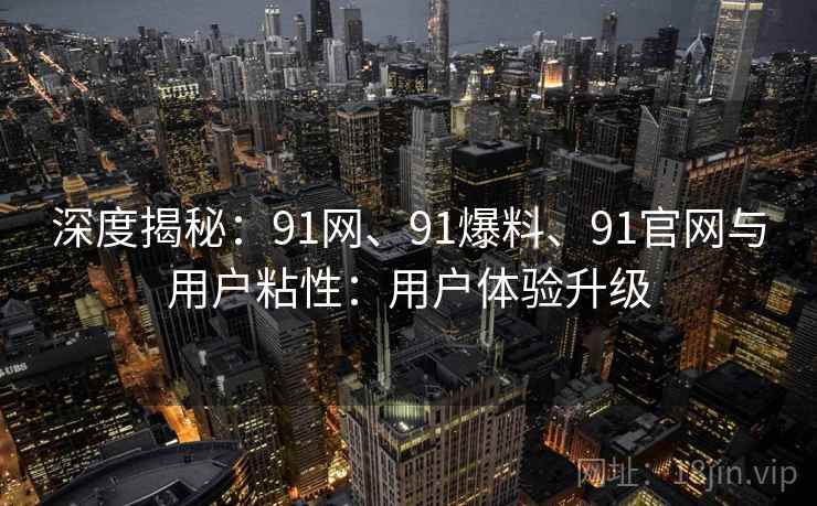 深度揭秘：91网、91爆料、91官网与用户粘性：用户体验升级
