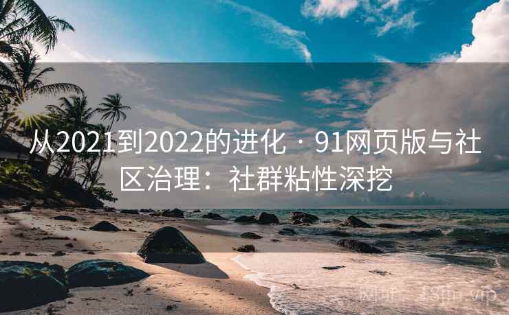 从2021到2022的进化 · 91网页版与社区治理：社群粘性深挖