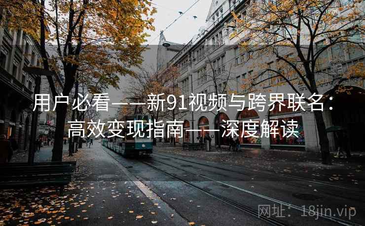 用户必看——新91视频与跨界联名：高效变现指南——深度解读