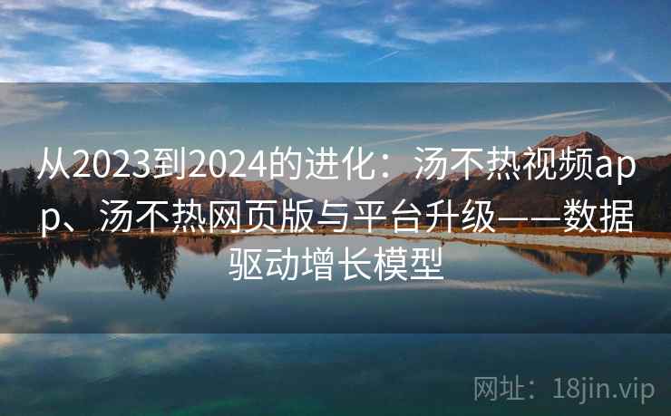 从2023到2024的进化：汤不热视频app、汤不热网页版与平台升级——数据驱动增长模型