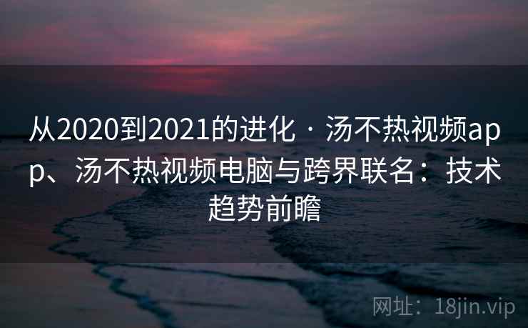 从2020到2021的进化 · 汤不热视频app、汤不热视频电脑与跨界联名：技术趋势前瞻