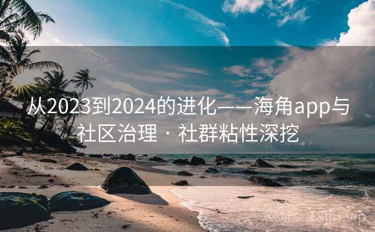 从2023到2024的进化——海角app与社区治理 · 社群粘性深挖