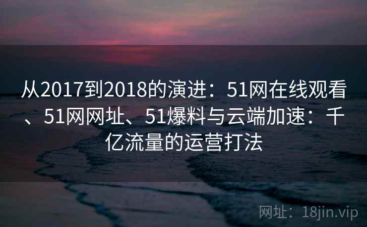 从2017到2018的演进：51网在线观看、51网网址、51爆料与云端加速：千亿流量的运营打法