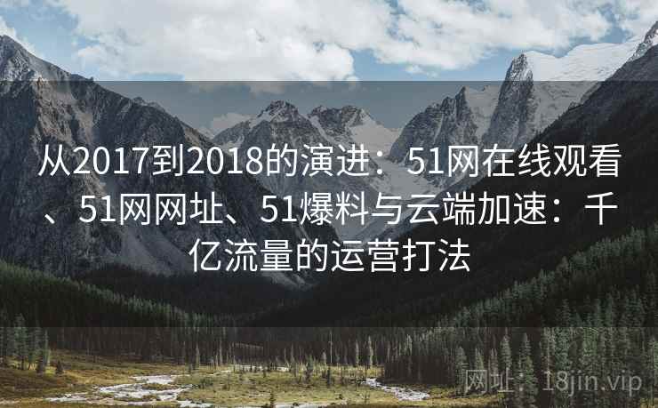 从2017到2018的演进：51网在线观看、51网网址、51爆料与云端加速：千亿流量的运营打法
