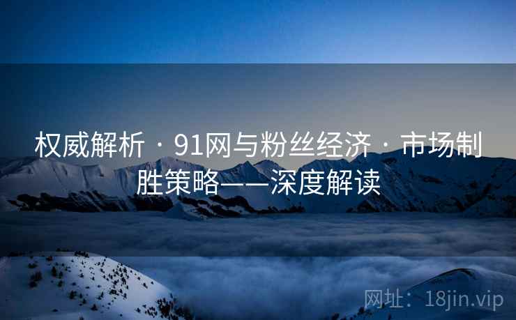 权威解析 · 91网与粉丝经济 · 市场制胜策略——深度解读