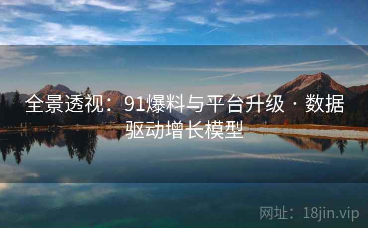 全景透视：91爆料与平台升级 · 数据驱动增长模型