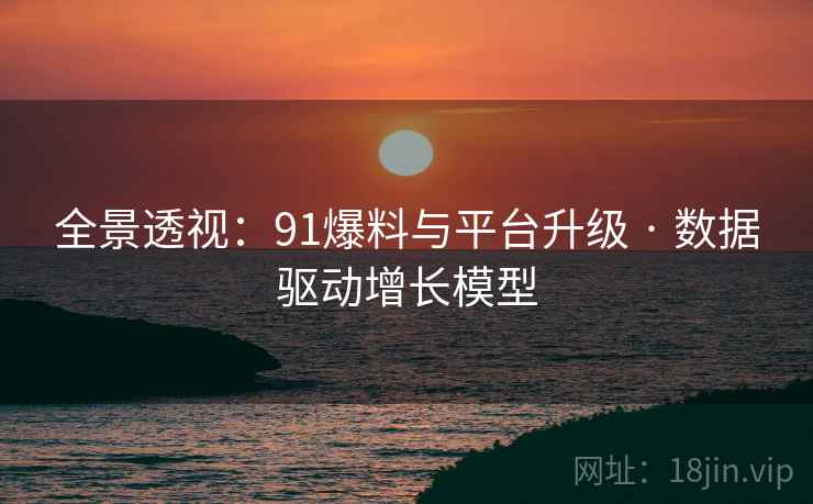 全景透视：91爆料与平台升级 · 数据驱动增长模型