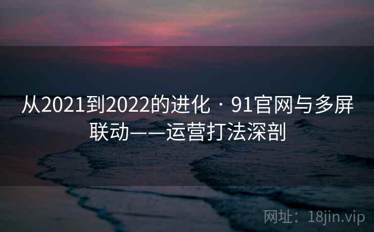 从2021到2022的进化 · 91官网与多屏联动——运营打法深剖