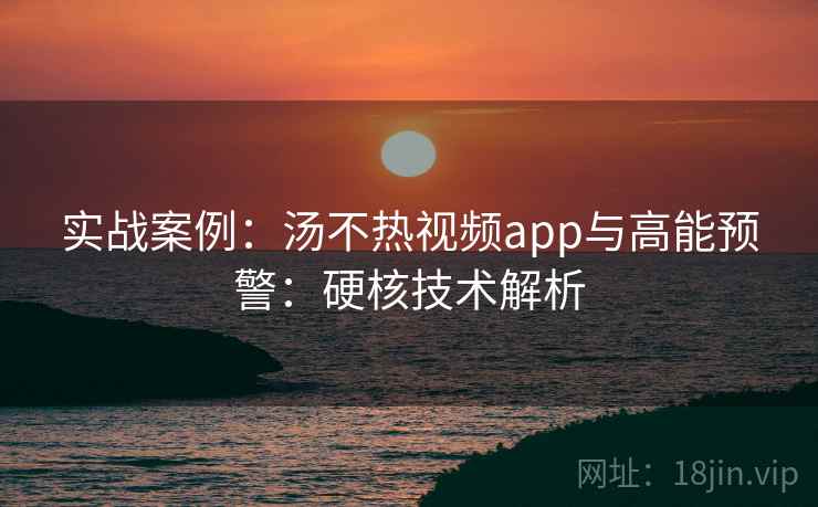 实战案例：汤不热视频app与高能预警：硬核技术解析