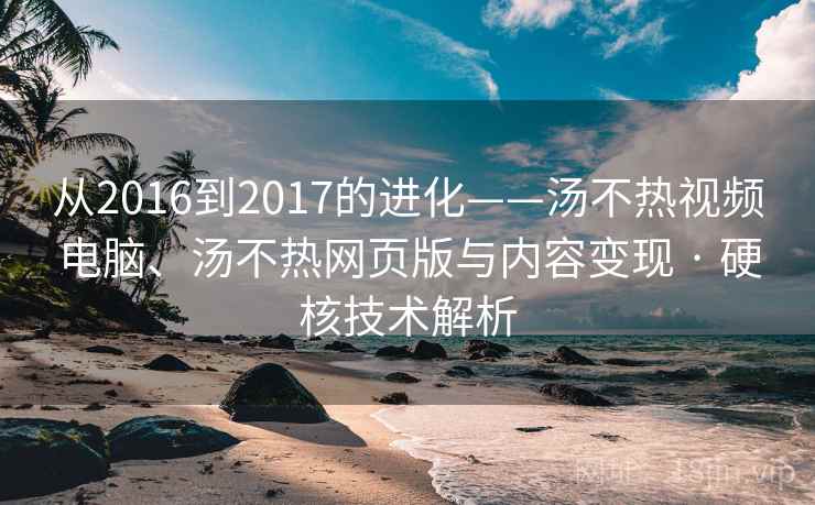 从2016到2017的进化——汤不热视频电脑、汤不热网页版与内容变现 · 硬核技术解析