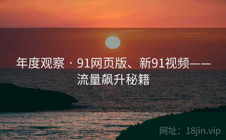 年度观察 · 91网页版、新91视频——流量飙升秘籍