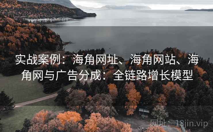 实战案例：海角网址、海角网站、海角网与广告分成：全链路增长模型