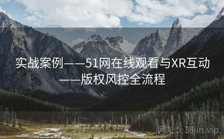 实战案例——51网在线观看与XR互动——版权风控全流程